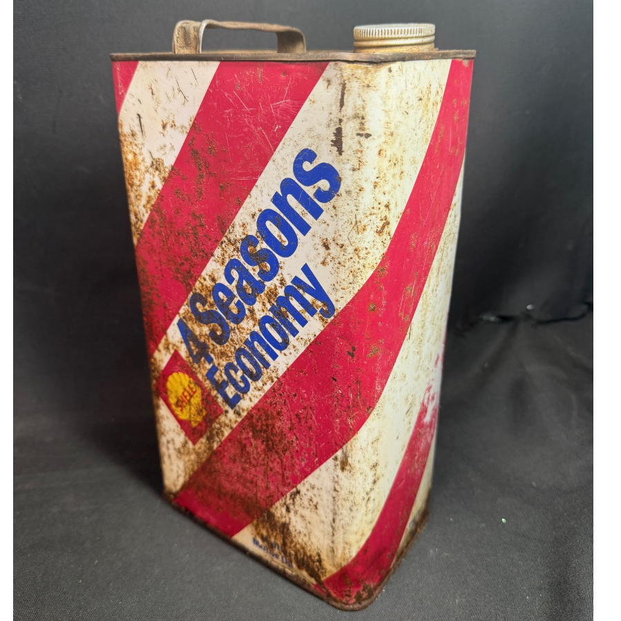 Vintage Shell 4 Seasons Economy 1 Gallon Oil Can - VIN1161G