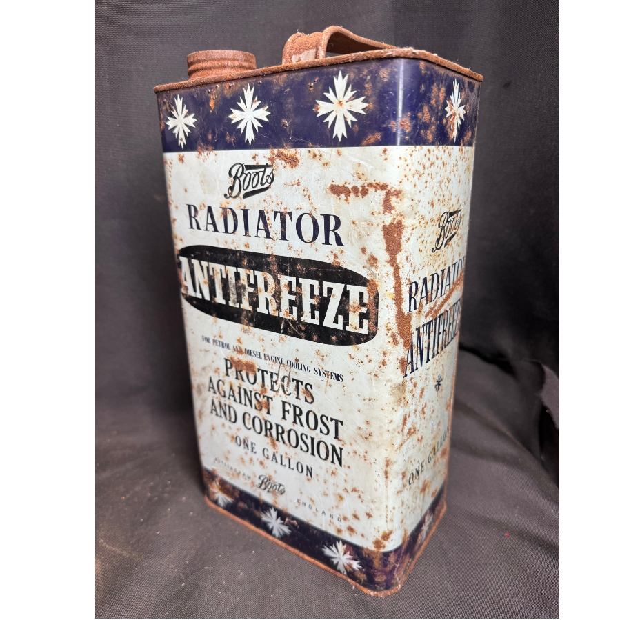 Vintage Boots Radiator Antifreeze One Gallon Tin - VIN1143C