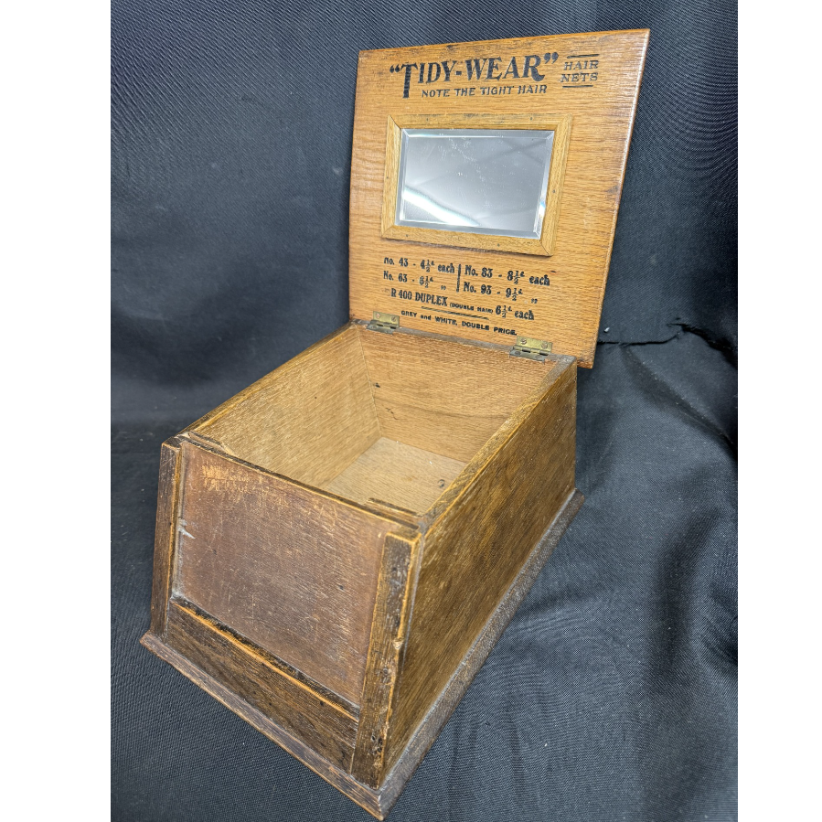 1930's Shop Counter 'Tidy-Wear, Hair Nets' Display Box - VIN993Q