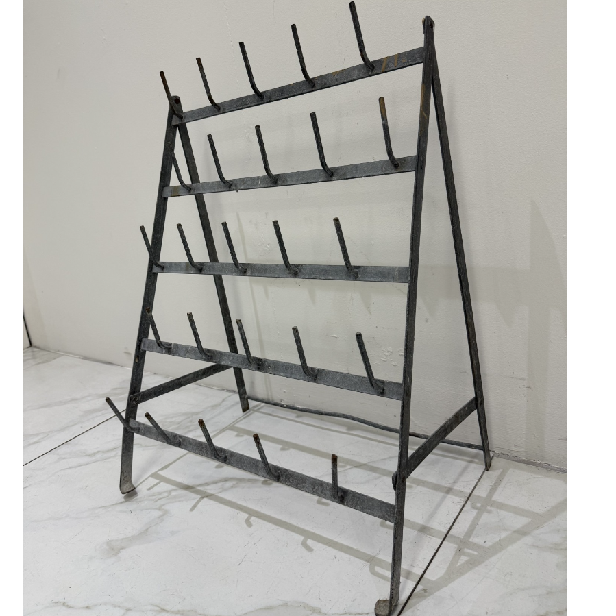 French Metal Bottle Drying Rack - VIN459A