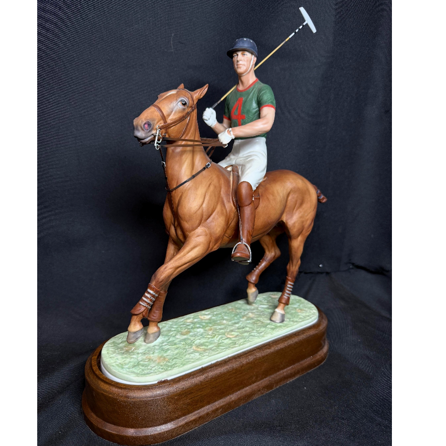 Royal Worcester Ltd Edition Equestrian Figure of HRH Duke of Edinburgh Prince Phillip by Doris Linder - VIN1149J