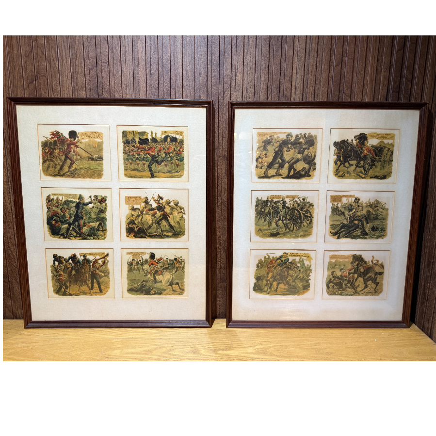 Set of 6 Framed Chromolithographs from the Victoria Cross - VIN1178P - Individually Priced