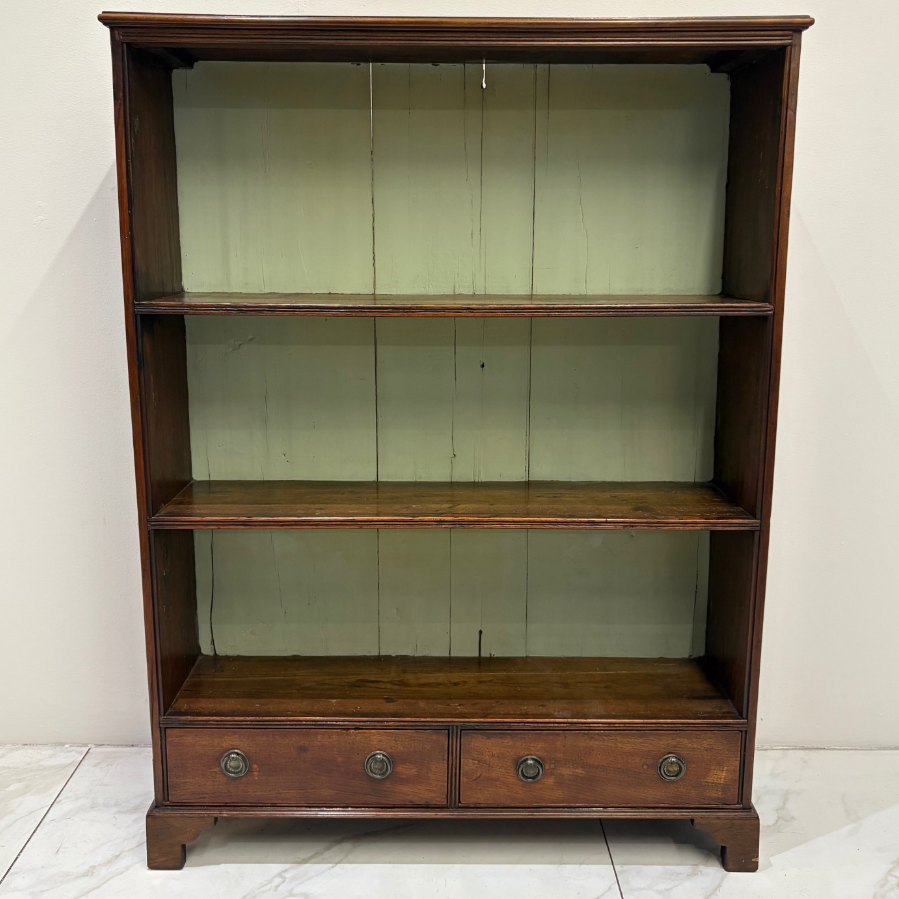 Antique Mahogany Bookcase with Drawers - VIN1185O