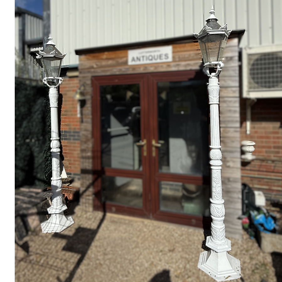 Pair of Cast Iron Lamposts - VIN560B