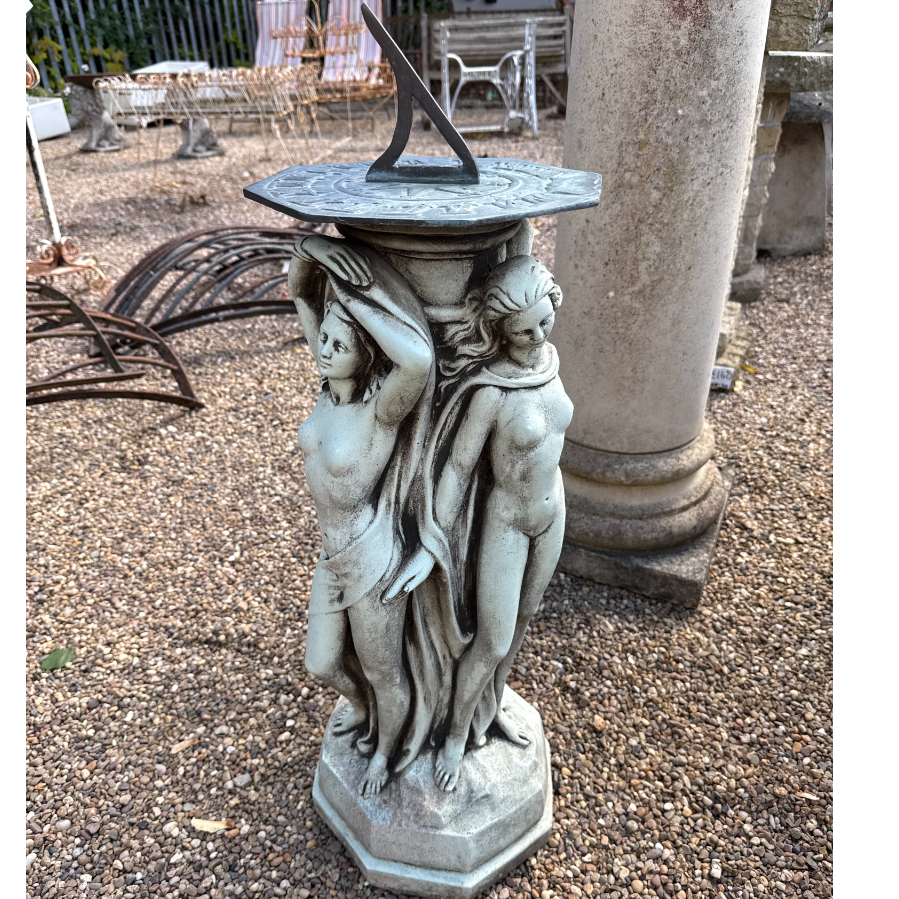 Vintage Three Graces Sundial - VIN1184X