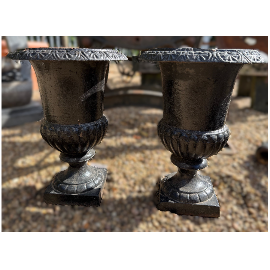 Cast Iron Urns - 2 Available - VIN1196F