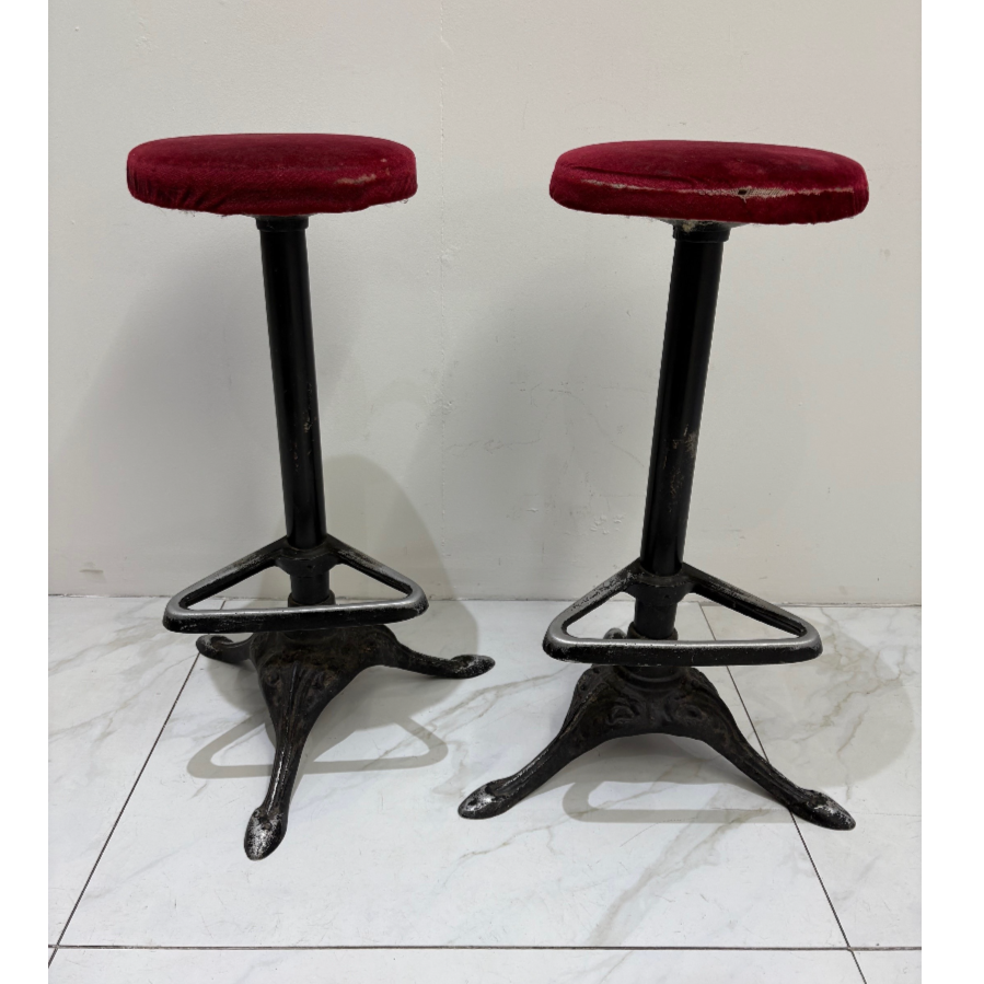 Vintage Cast Alloy Bar Stools - VIN1189L