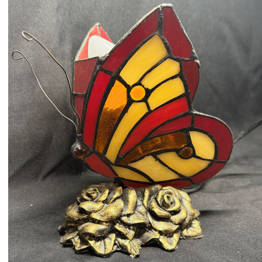 Butterfly Tiffany Style Table Lamp - VIN1188R