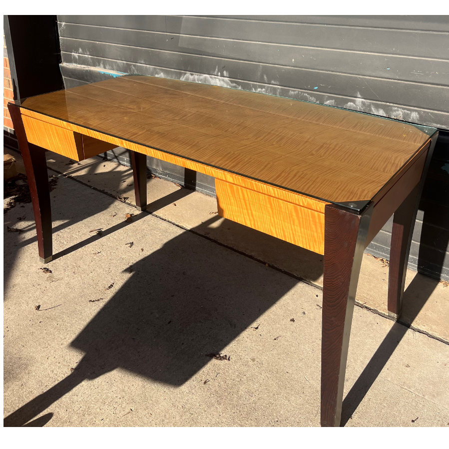 Glass Topped Desk - VIN723A