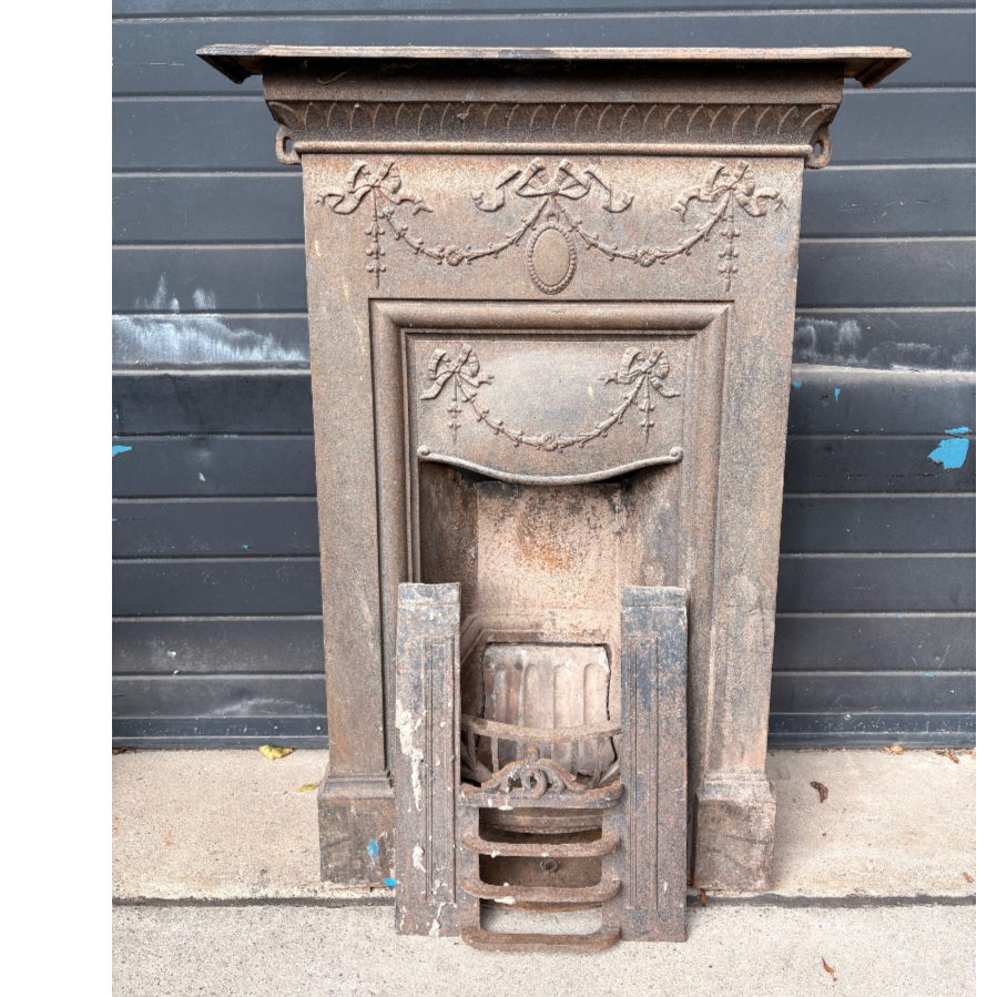 Art Nouveau Cast-Iron Fireplace Surround - VIN1201D