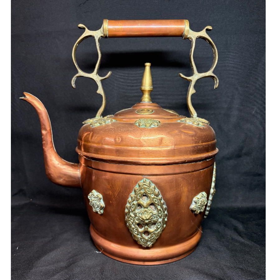 Antique Moroccan Copper Brass Kettle - VIN1072A