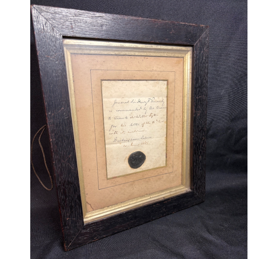 Antique letter from Buckingham Palace dated June 20th 1857 - VIN1180U