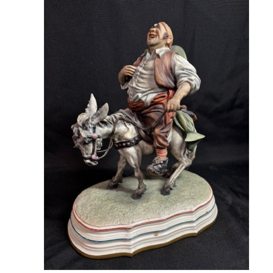 Rare Guido Cacciapuoti model of Old man on donkey - VIN1208B
