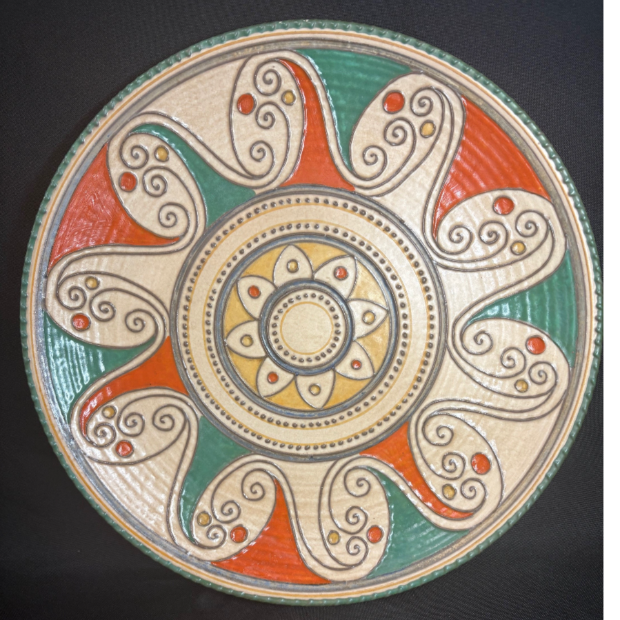 Late 1930’s charger by Charlotte Rhead 'Arabian Scroll' - VIN1207D