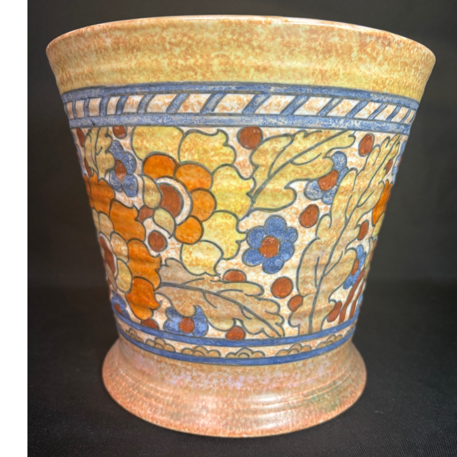 1930’s Charlotte Rhead Large And Unusual Shaped Pot - VIN1207E