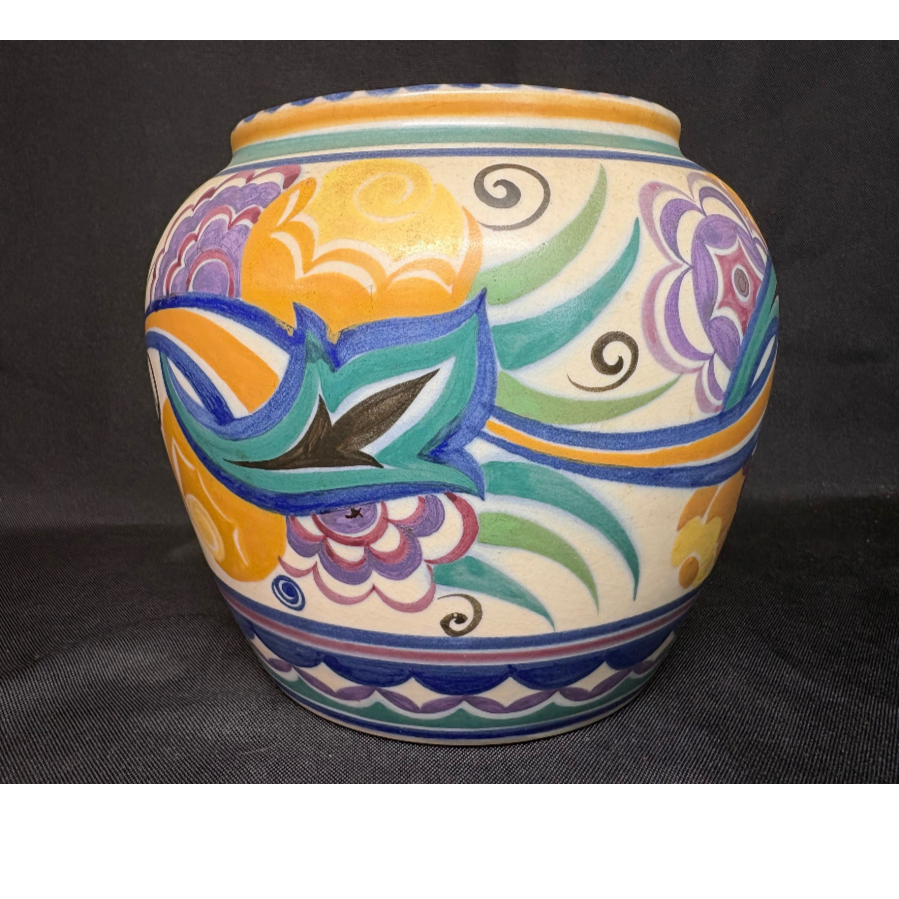 Poole pottery 'Blue Bird' Vase - VIN1207C Poole pottery 'Blue Bird' Vase - VIN1207C