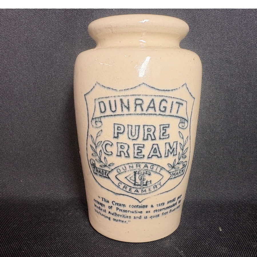 Vintage Dunragit 'Pure Cream' Stoneware Pot