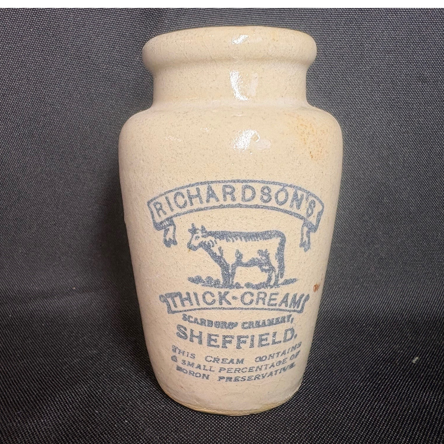 Vintage Richardson's 'Thick Cream' Stoneware Pot
