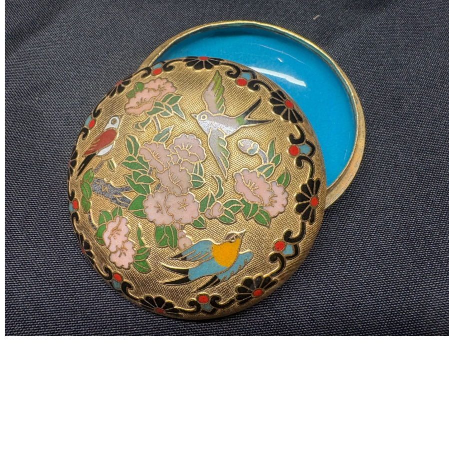 Chinese Cloisonne Enamel Lidded Bowl - VIN1202D
