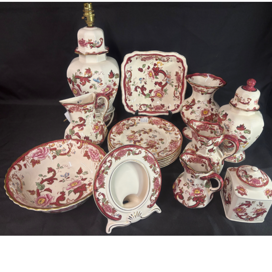 Mason's Red Mandalay Items - VIN1202D (Individually Priced)