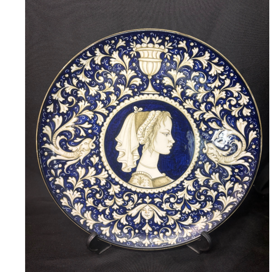 Beautiful Italian Signed Plate By “Franceschini of Pesaro”  - VIN1208T