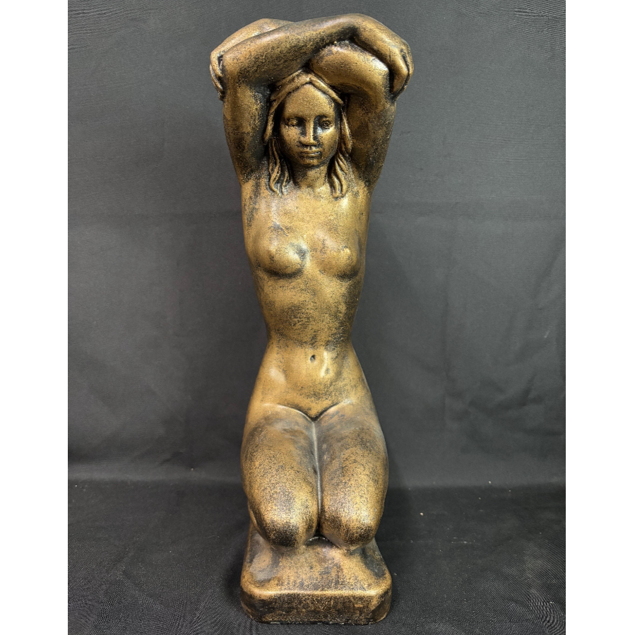 Vintage Concrete Nude Female Statue - VIN1210O Vintage Concrete Nude Female Statue - VIN1210O