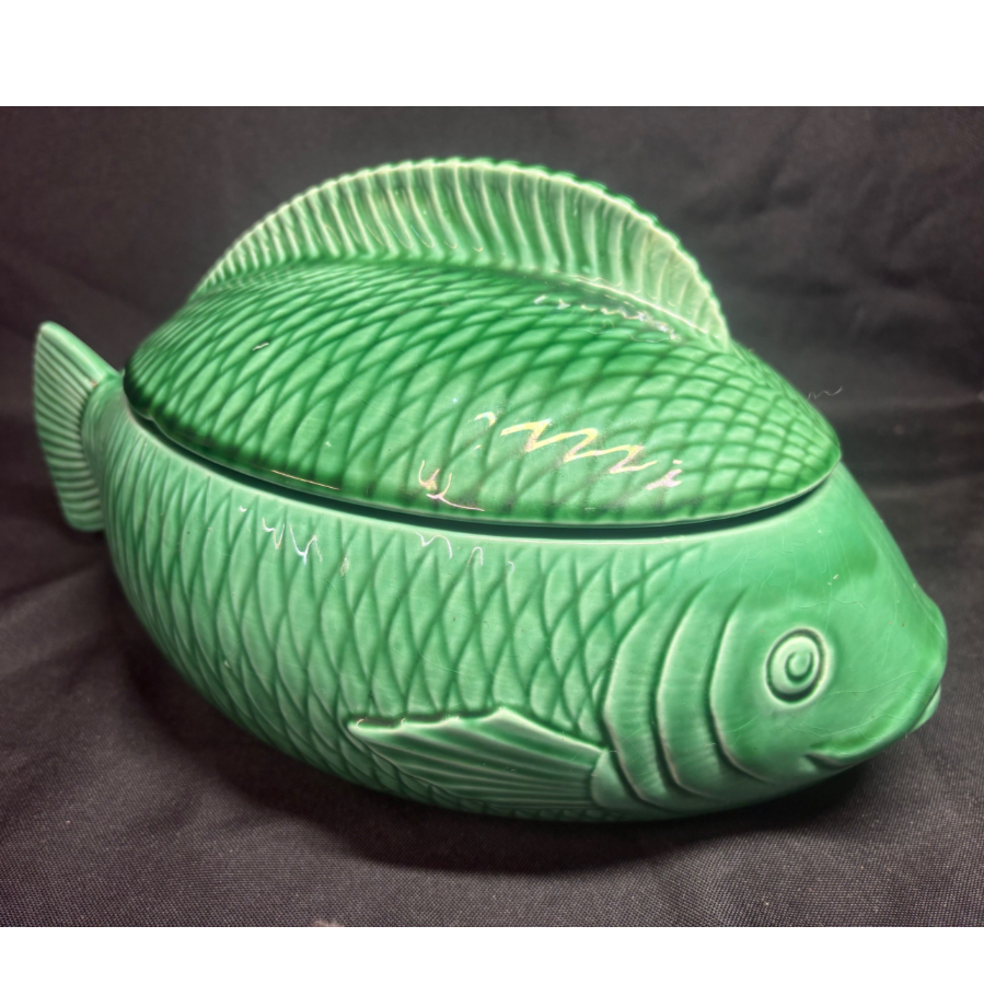 Sarreguemines Fish Shaped Tureen - VIN1210E