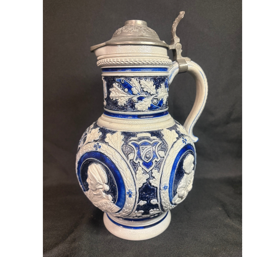 Antique Cobalt Blue Jug/Stein From Westerwald Region Germany - VIN1207K Antique Cobalt Blue Jug/Stein From Westerwald Region Germany - VIN1207K