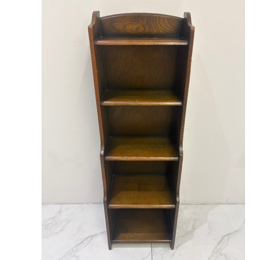 Solid Oak Waterfall Bookcase - VIN1217M Solid Oak Waterfall Bookcase - VIN1217M