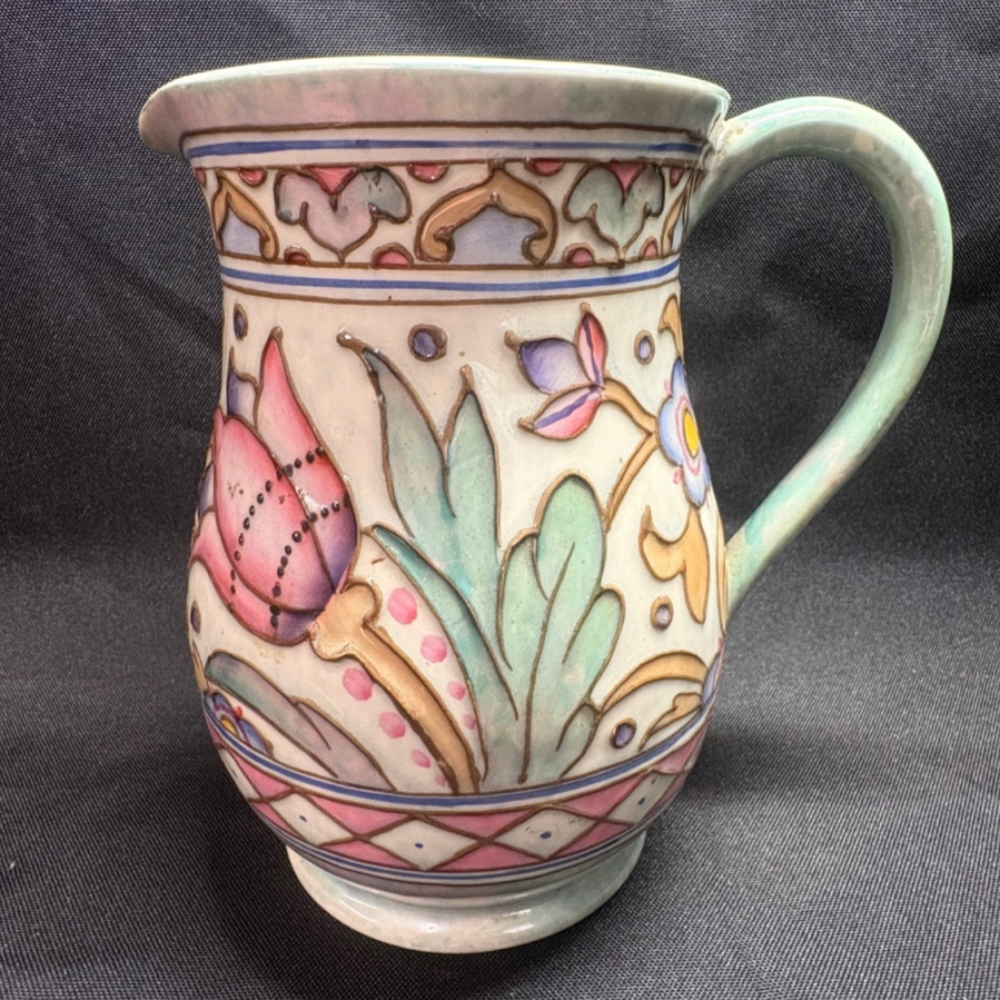 Bursley Ware Charlotte Rhead Pottery Jug - VIN1207C Bursley Ware Charlotte Rhead Pottery Jug - VIN1207C