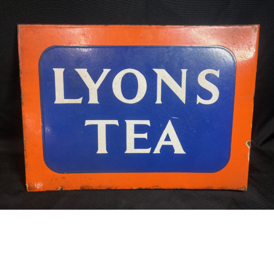 Lyons Tea Double Sided Enamel Advertising Sign - VIN1213J