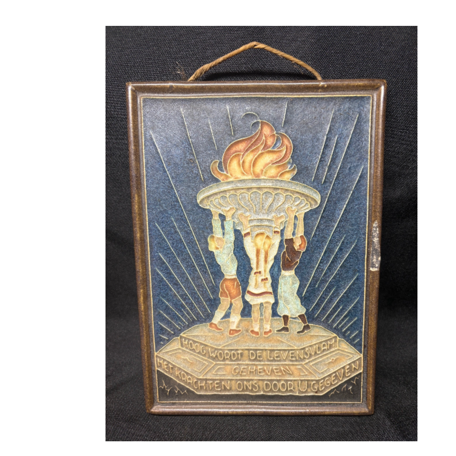 1945 Royal Delft Hand Painted Liberation Tile / Wall Hanging - VIN1219J