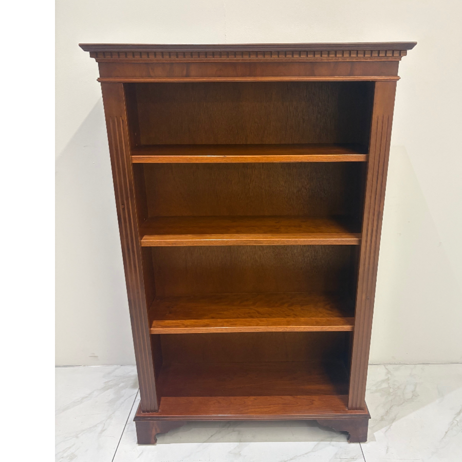 Vintage Adjustable Three Shelf Open Bookcase - VIN1220B
