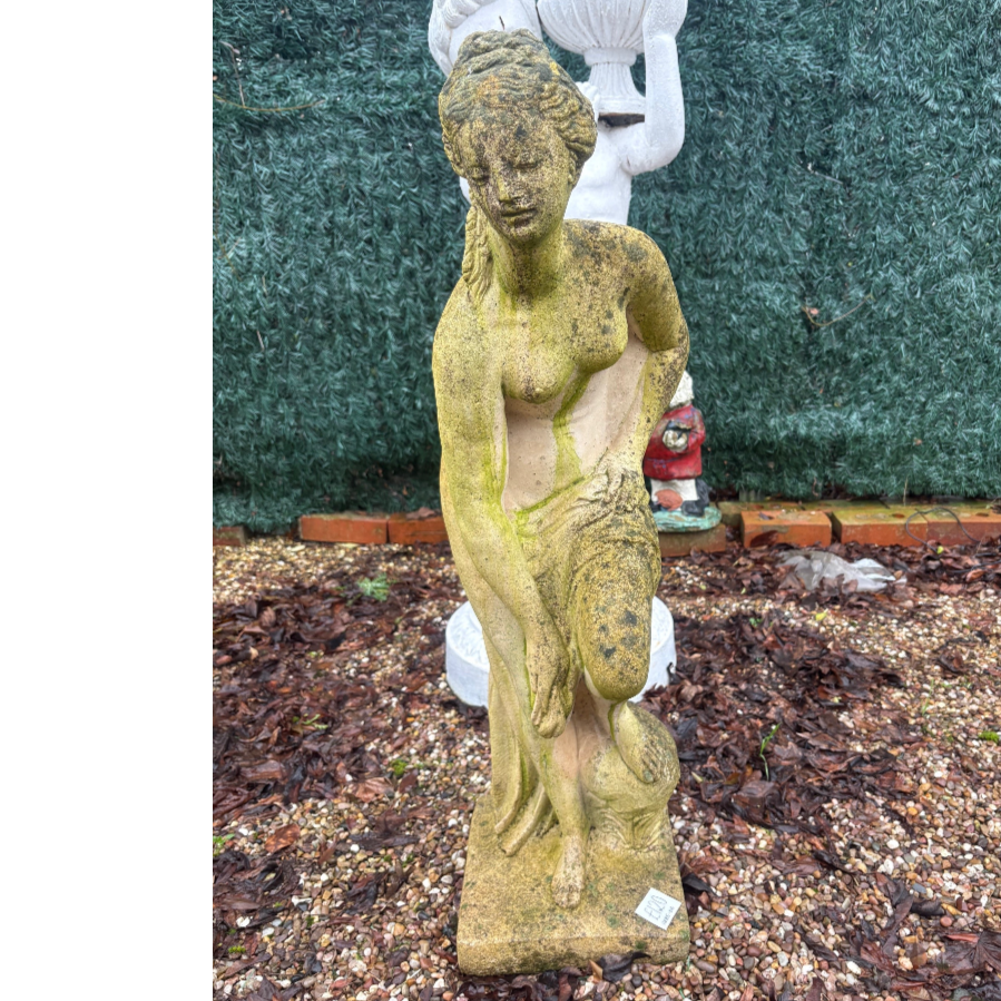 Reconstituted Stone Bathing Lady Statue - VIN1168E