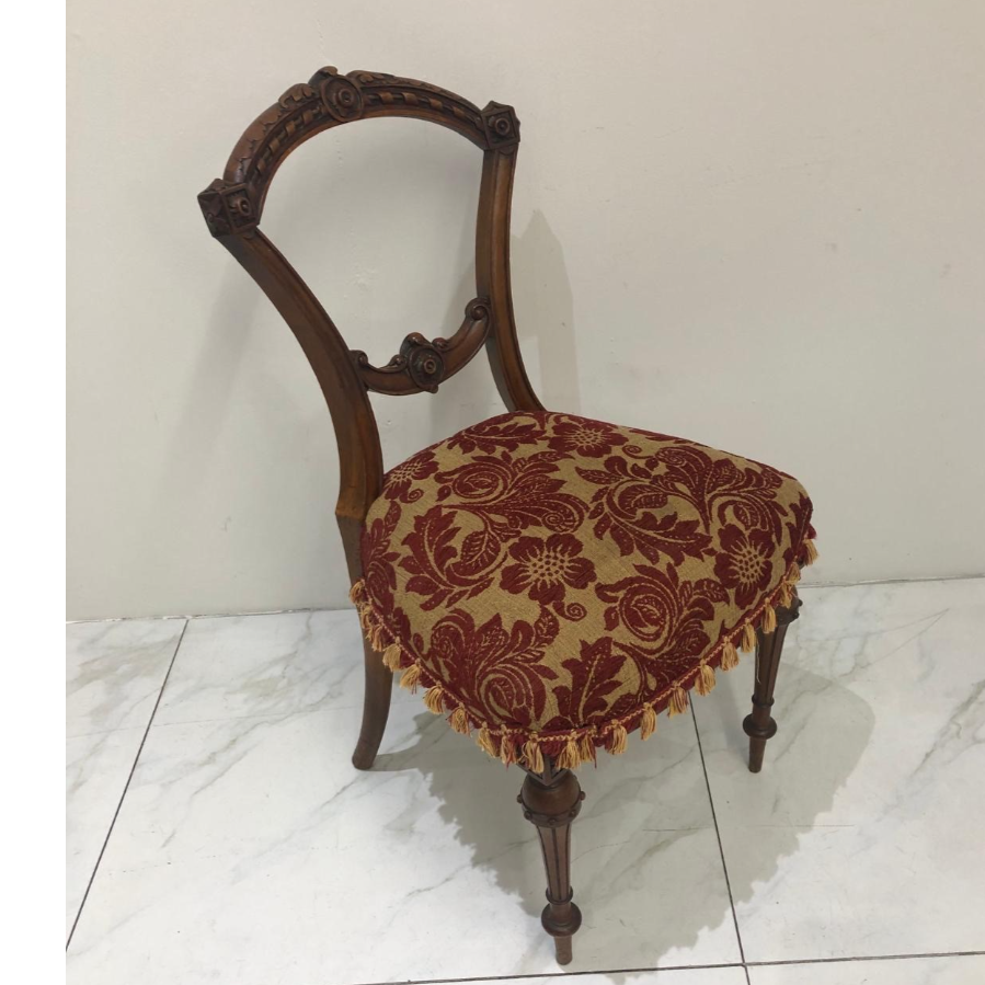 Antique Victorian Walnut Ladies Chair - VIN1231P
