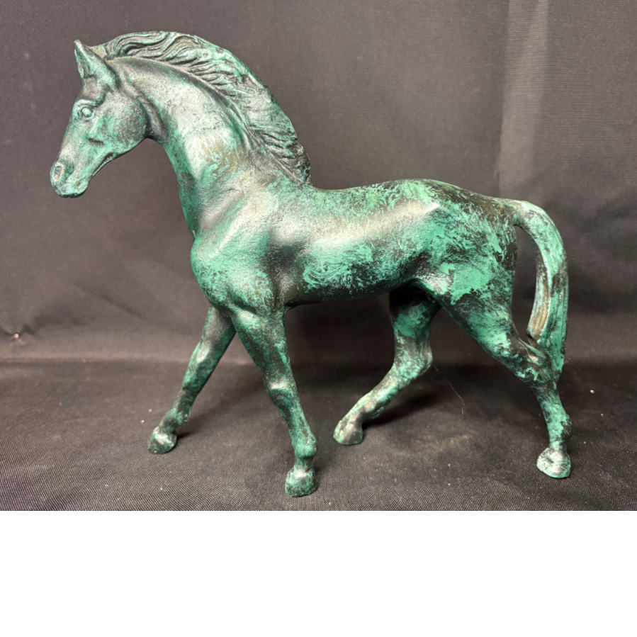 Heavy Metal Bronze Effect Decorative Horse Sculpture - VIN1230J