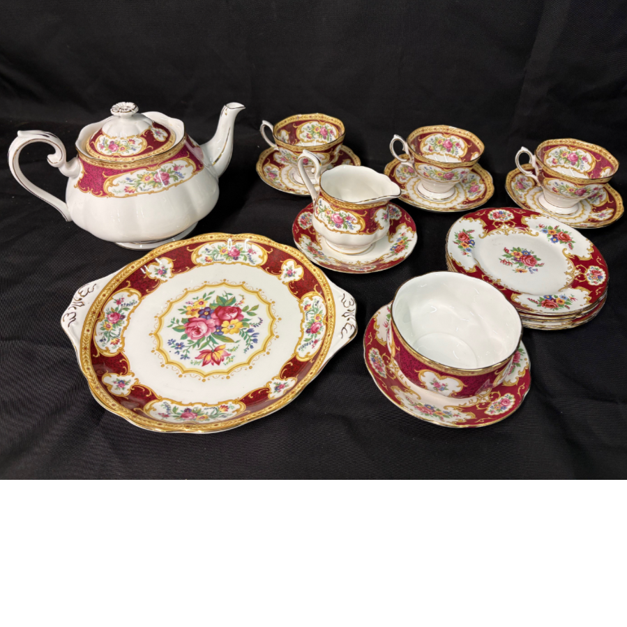 Royal Albert 'Lady Hamilton' Tea Set - VIN1231X