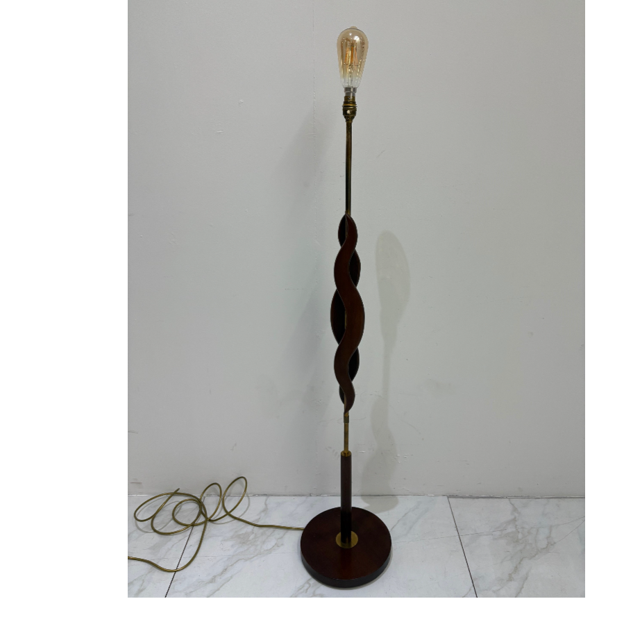 Vintage Mid-Century Teak Standard Lamp - VIN1229J