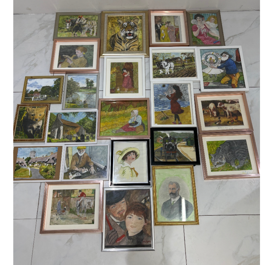 Collection Of Framed Original Watercolours From Local Artist L.R Houghton - VIN1236R Collection Of Framed Original Watercolours From Local Artist L.R Houghton - VIN1236R