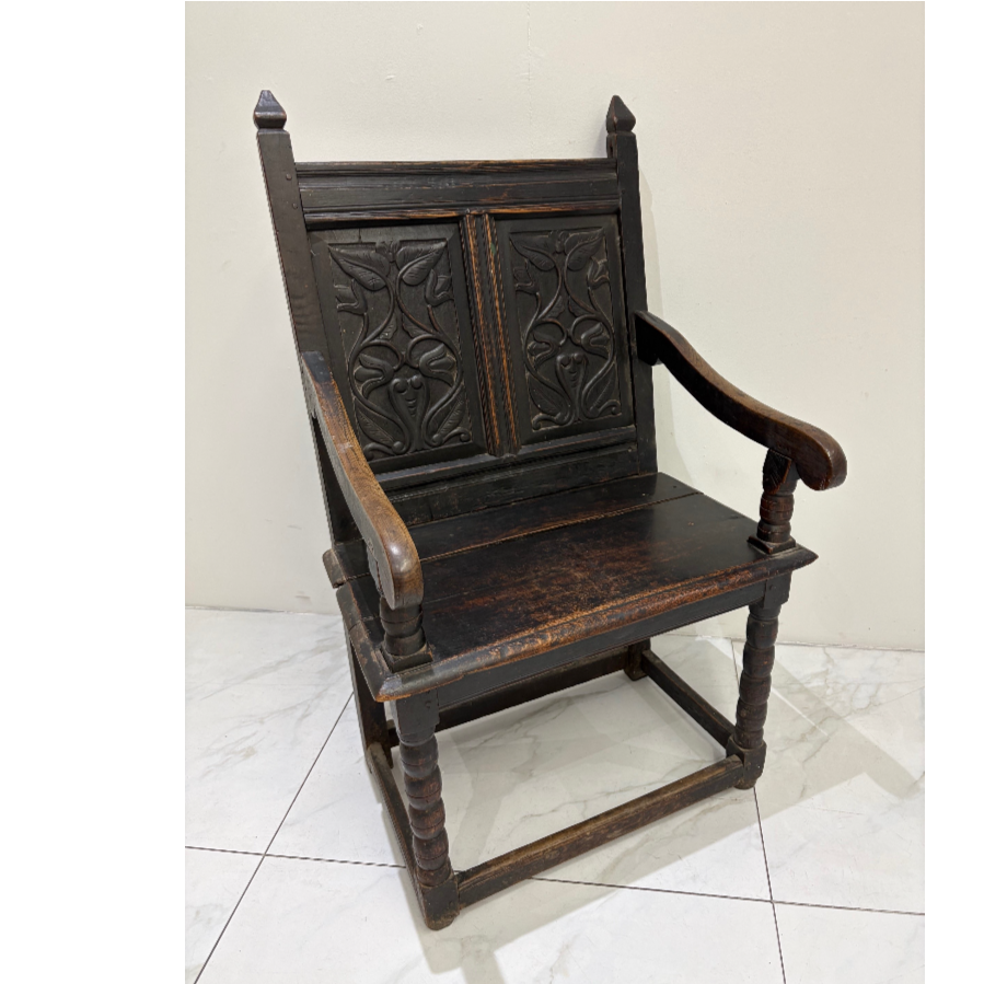 Original Oak Wainscot Chair - VIN1236K Original Oak Wainscot Chair - VIN1236K