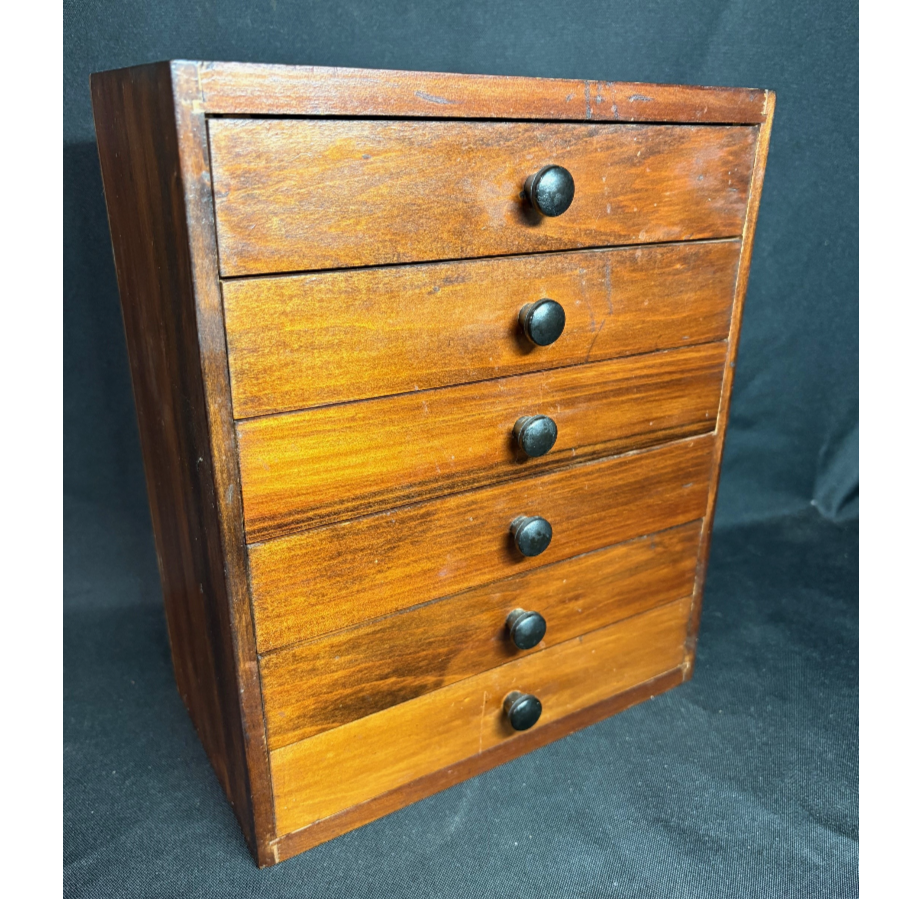 Vintage Wooden Small Desktop Drawers - VIN1231L
