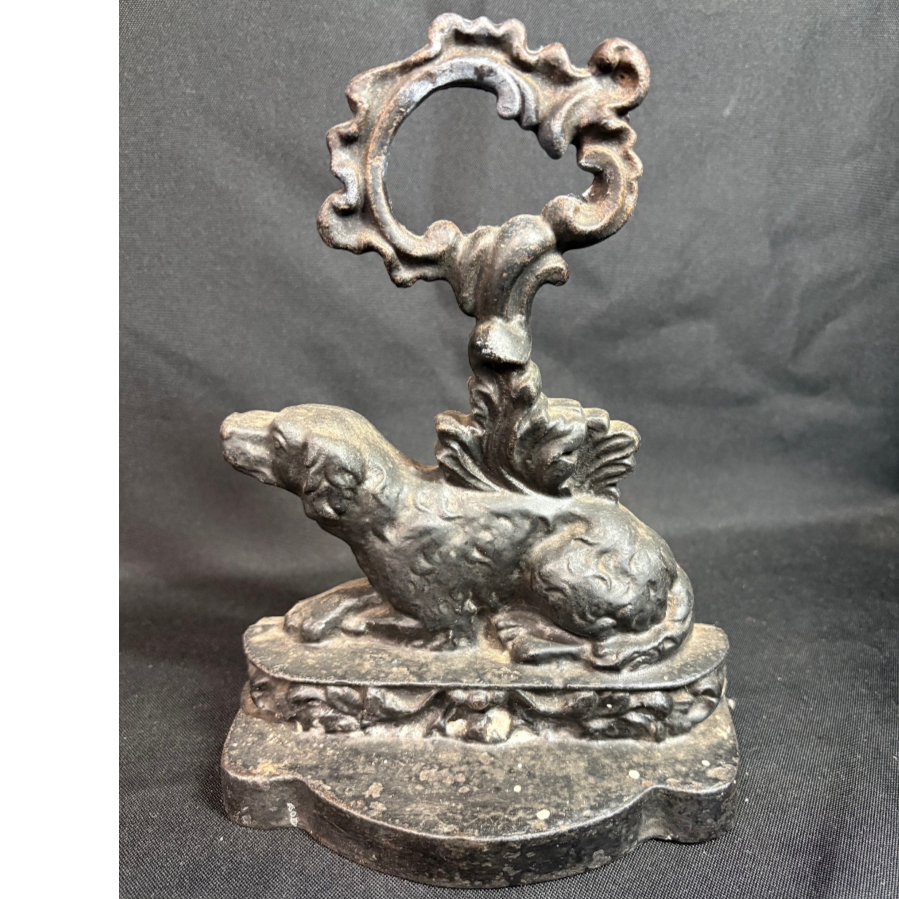 Victorian Cast Iron Dog Doorstop - VIN1228U