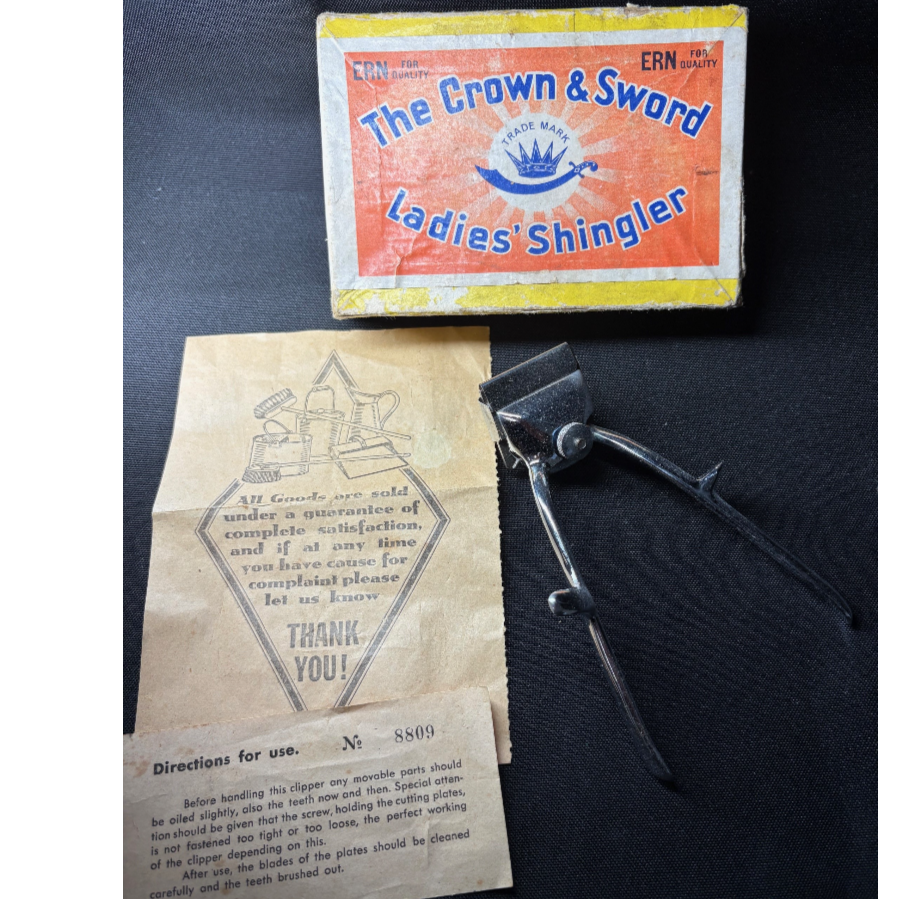 Vintage Boxed 'Crown & Sword' Ladies Shingler/Clipper - VIN356D Vintage Boxed 'Crown & Sword' Ladies Shingler/Clipper - VIN356D