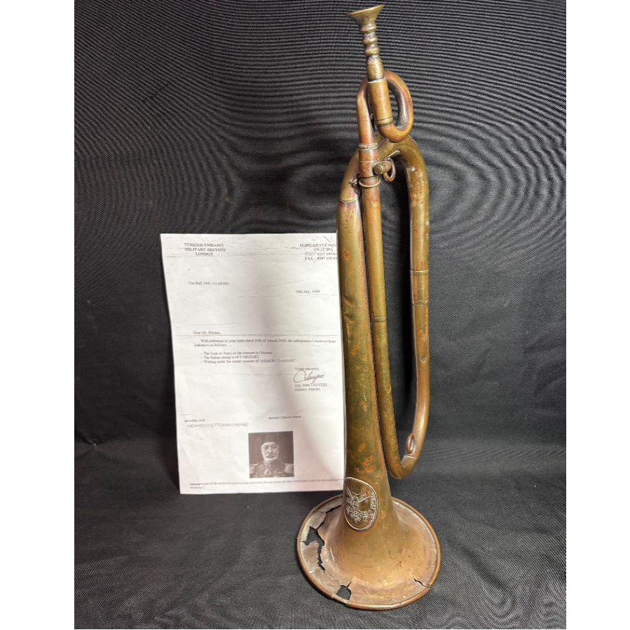 Military Trumpet From Ottoman Empire - VIN1229T Military Trumpet From Ottoman Empire - VIN1229T