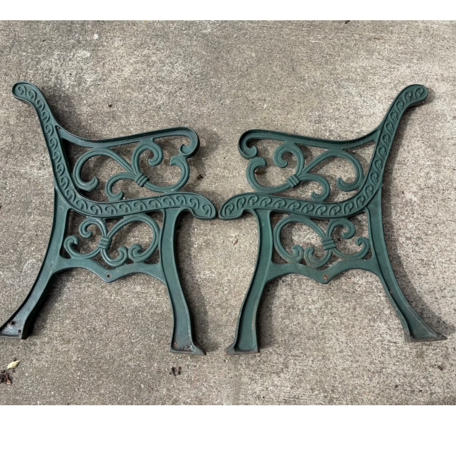 Cast Iron Bench Ends - VIN1244M Cast Iron Bench Ends - VIN1244M