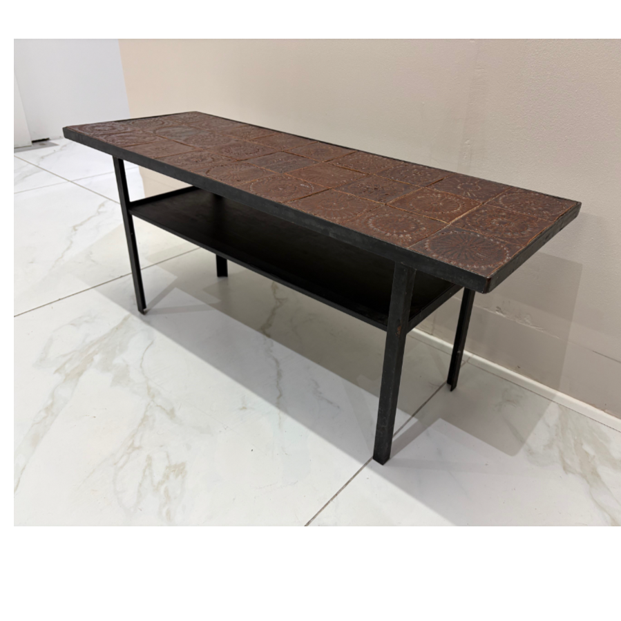 Vintage Rectangular Tiled Coffee Table - VIN1241E Vintage Rectangular Tiled Coffee Table - VIN1241E