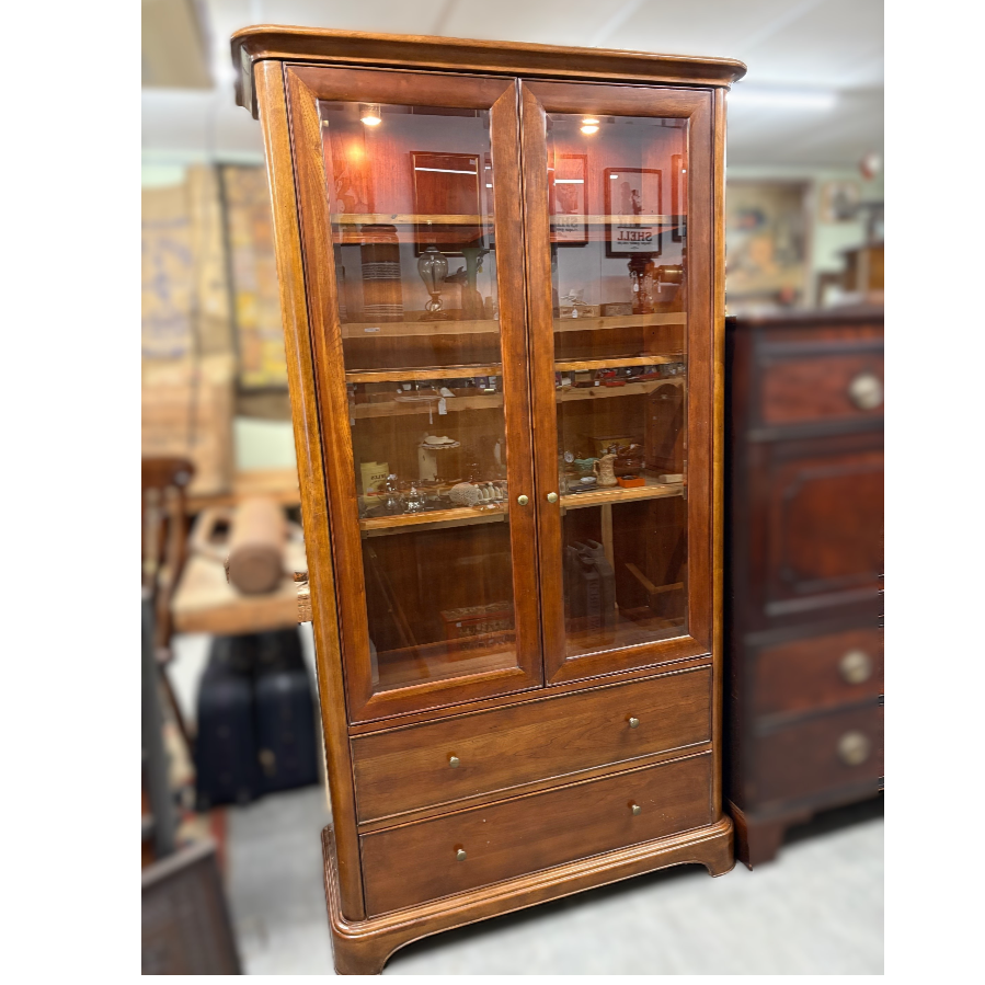 Willis & Gambier Display Cabinet/Bookcase With Double Opening Glazed Doors - VIN1241J