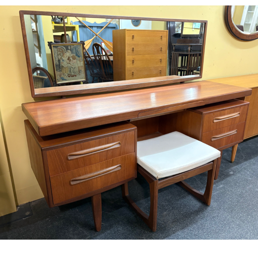 Mid Century Teak Dressing Table And Stool From The Fresco Range By G Plan - VIN1246R