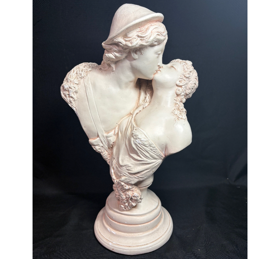 'The Lovers' Plaster Bust By Petrucci Carli - VIN1249Y