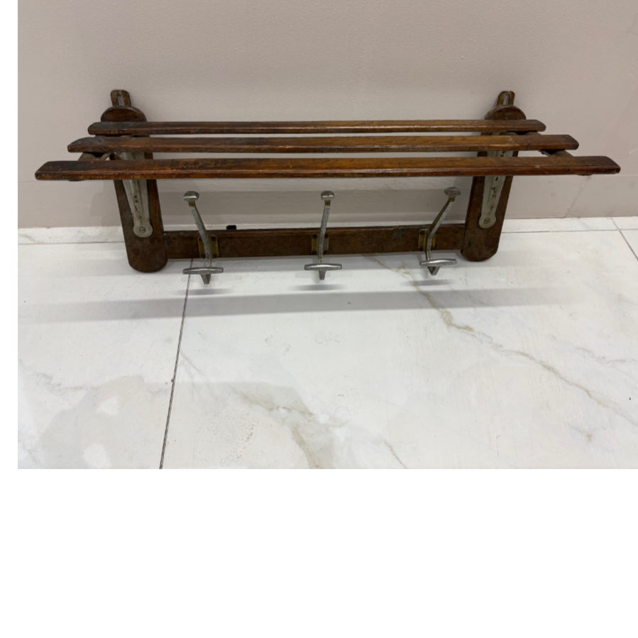 Vintage wall mounted hat rack and coat rack  - VIN1247D